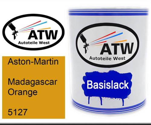 Aston-Martin, Madagascar Orange, 5127: 1L Lackdose, von ATW Autoteile West.